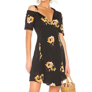 A.L.C. Lucia Floral Print Cold Shoulder Dress Sz 8